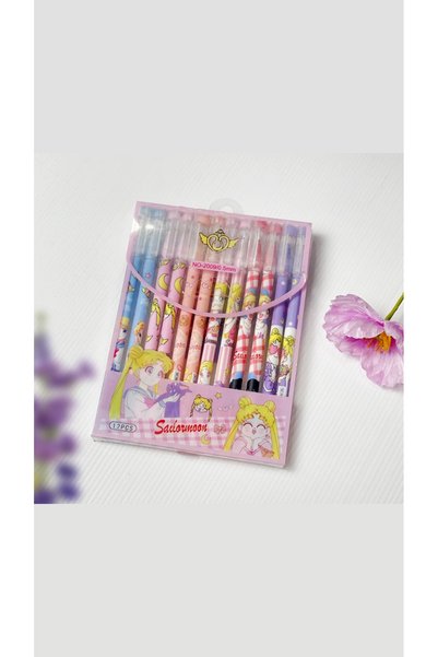 synshop Ay Savaşçısı Usagi Tsukino 12 Adet Silinebilir Tükenmez Jel Kalem Anime