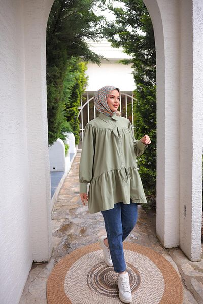 Nergis Neva Butik Φιόγκος Casual Tunic