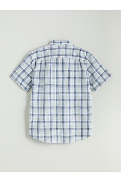 LC Waikiki Ανδρικό κοντομάνικο καρό πουκάμισο LCWAIKIKI Classic Regular Fit (S5)