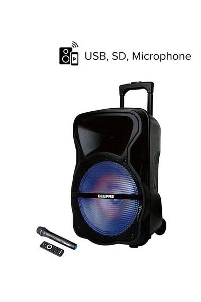 Geepas Portable & Rechargeable Professional Speaker System GMS8568