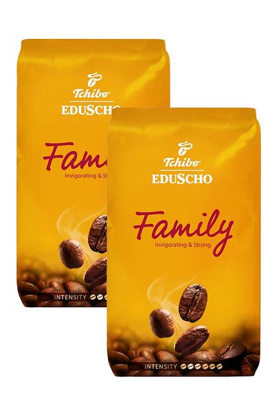 Tchibo Boabe de cafea Eduscho Family, 1kg x2