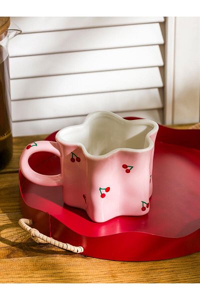 LC Waikiki Lcw Home Mixed Cherry Printed Ceramic Mug 300 ml (S5)