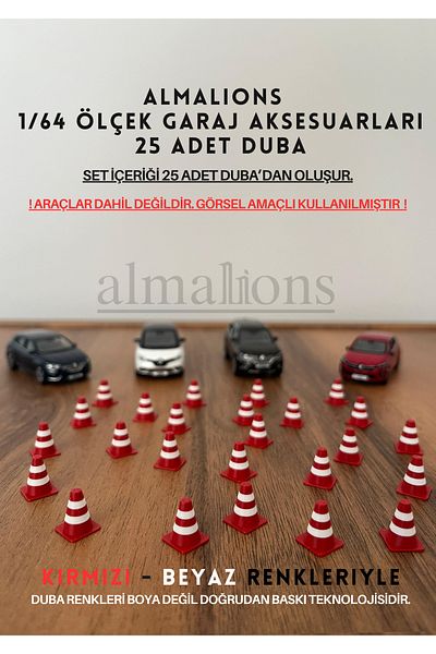 almalions 1/64 Scale Diaroma Traffic Garage Accessories Pontoons Red & White