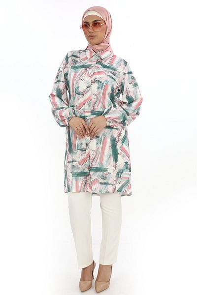 TUNİK Women's Patterned Hijab Tunic