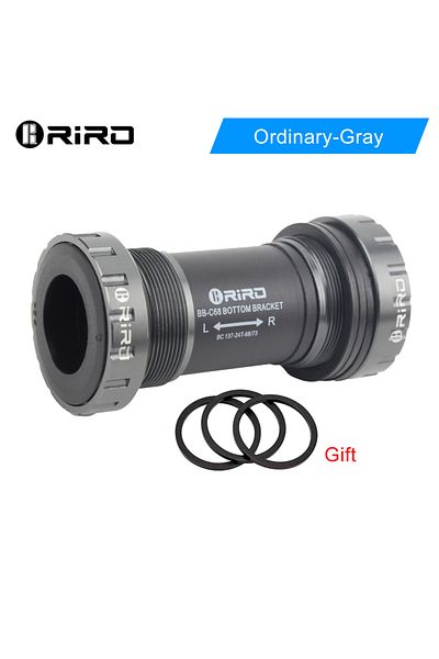 riro Ordinary-Gray RIRO Bicycle Ceramic Bottom Bracket BB68/BB92 68/73MM Threaded BB MTB Sealed Bearings
