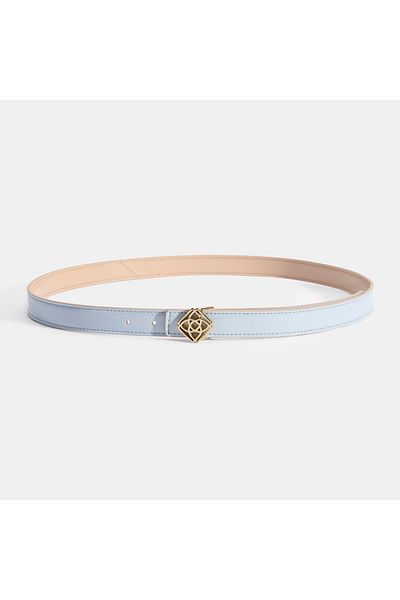 Desa Women's Blue / Powder Double Sided Patent Leather Belt