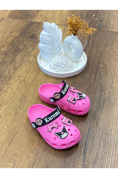 ÇOCUKÇA MODA Kuromi My Melody Girls Non-Slip Sole Slippers Daily Pool Beach Sandals