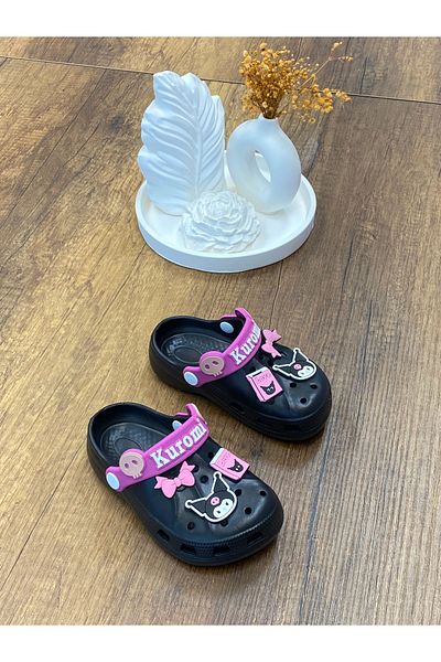 ÇOCUKÇA MODA Kuromi My Melody Girls Non-Slip Sole Slippers Daily Pool Beach Sandals