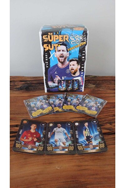 AKSAN Süper Şut 2023-2024 Yeni Sezon Oyun Kartları 30 Adet & 30 X 3 Toplam 90...