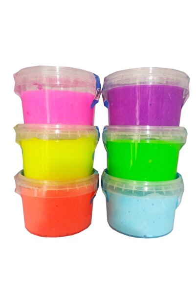 YUM TOYS Slime Oyun Jeli Yuvarlak Kutu Yumtoys Polymer Slime Eğitici Oyun Set...