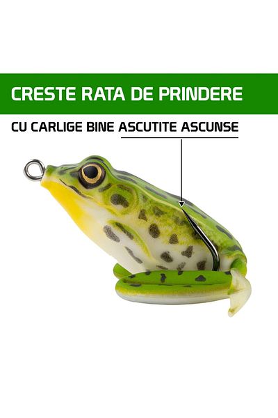 Fish & Paws Set 3 naluci broaste pentru pescuit Fish & Paws ®, material durabil si calitativ, multicolor