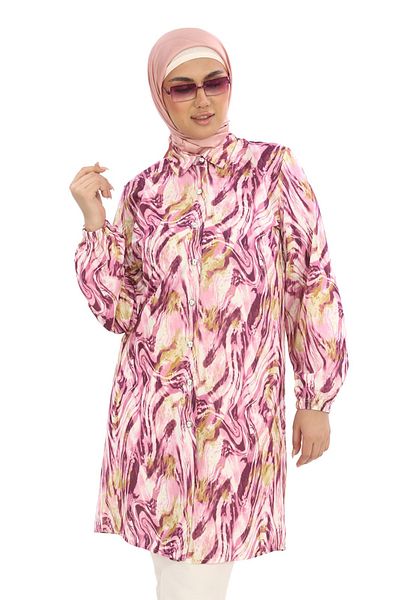 TUNİK Women's Patterned Hijab Tunic
