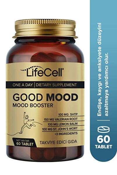 Lifecell Good Mood Booster | Ruh Halinizi Dengeleyin! 5HTP ve Valerian İçeren Kompleks Takviye Edici Gıda