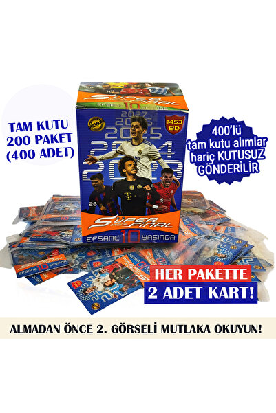 süper final 10.yıl Premium Özel Seri 200lü Futbol Oyuncu Kartları - 2023 -24-25-26-27 Son Sezon