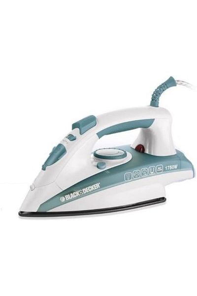 Black&Decker Black & Decker 1750W Steam Iron Ceramic Coated Soleplate with Anti Calc, Self Clean, Auto Shutoff -
