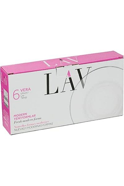 LAV -VERA TEA SAUCER 6PC ST