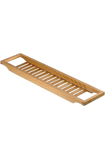 Relaxdays Bathtub support, Bamboo, Brown, 64 x 15 cm