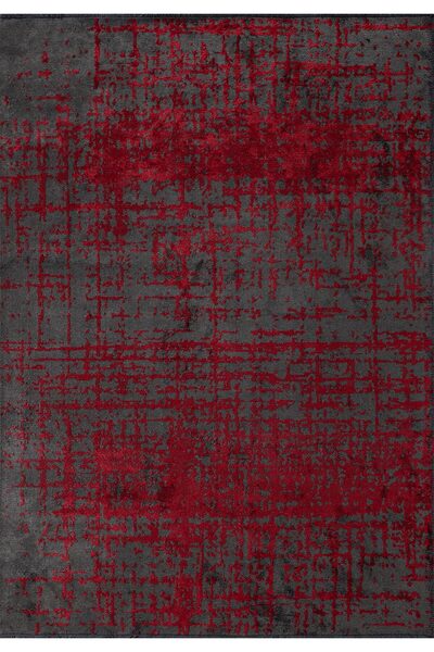 BM Home SPARK ANTRASİT - KIRMIZI 80X150 CM HALI