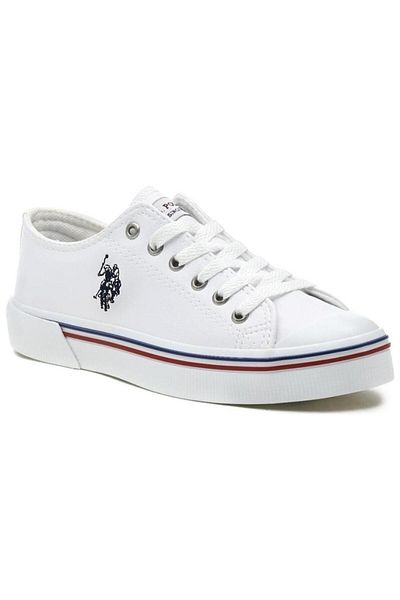 U.S. Polo Assn. Pantofi albi de mers pentru copii
