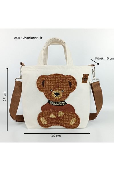 woodycord Design Success Teddy Bear Tote Bag