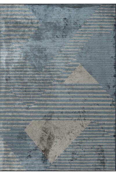 BM Home LINES MAVİ - BEJ 200X250 CM HALI