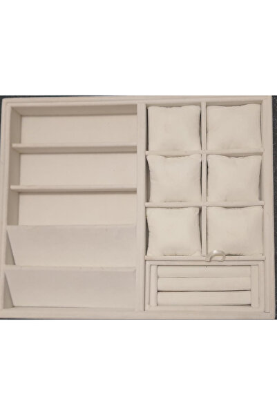 SNS TAKI STANTLARI krem rengi çekmece içi saat.bikeklik,küpelik kolye ,gözlük duzenleyicisi