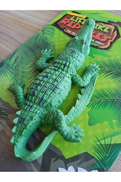 OYUNCAKSAHİLİ Timsah Çekin Uzatın 70cm Uzayan Esnek Elastik Oyuncak Boy 25cm Crocodile Çekin 70cm Uzar