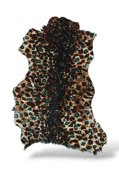 Ottoman Pouffe Art Deco Eskitme Stil Hakiki Gerçek Dana Deri Post 56x89cm