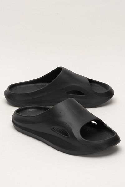 Liger Men's Eva Comfortable Comfort Beach Summer Daily Slippers Black