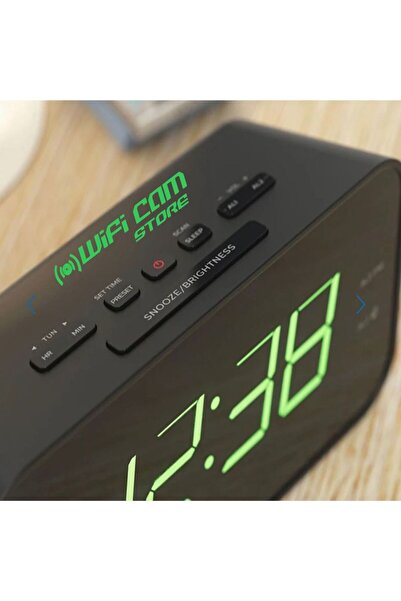 WİFİCAM Masa Saati Kamera Radyolu Ve Alarmlı Dijital Lookcam App