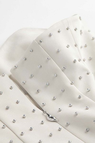 H&M Rhinestone-embellished bandeau dress