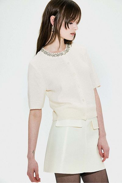 H&M Rhinestone-embellished cardigan