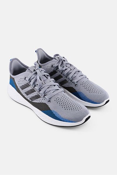 adidas Men Fluid Flow Lace Up Running Shoes, Grey
