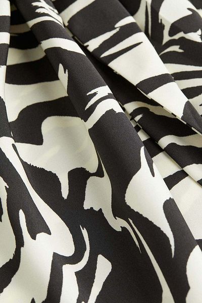 H&M Satin wrapover shirt dress