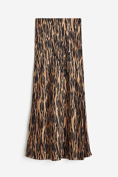 H&M Satin maxi skirt