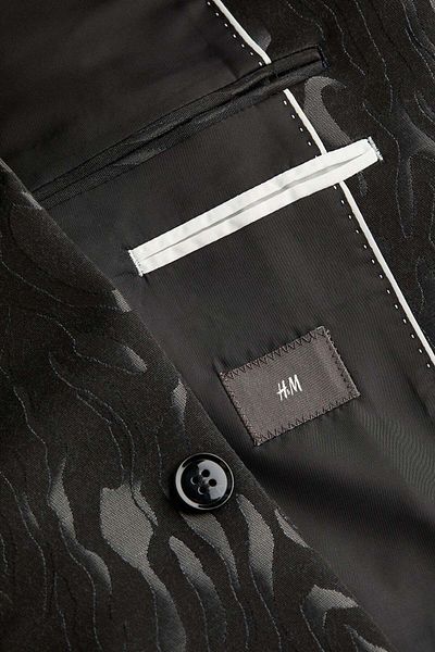 H&M Regular Fit Jacquard-weave jacket