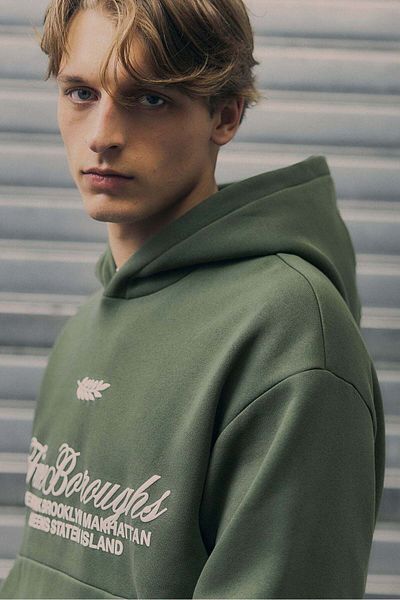 H&M Loose Fit Printed hoodie