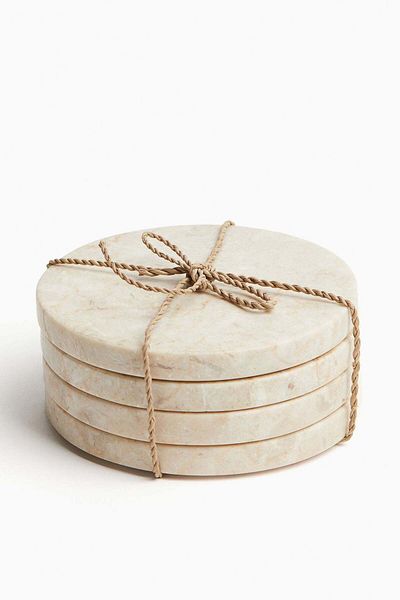H&M 4-pack marble coasters