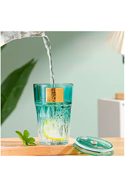 BSRE Glass Cup with Straw