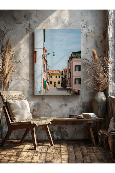 visdora Decorative Alley House Office Kitchen Living Room Wall Decoration Can...