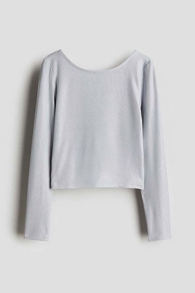 H&M Ribbed Jersey Top