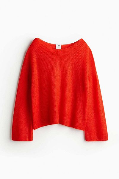 H&M Sheer mohair-blend jumper