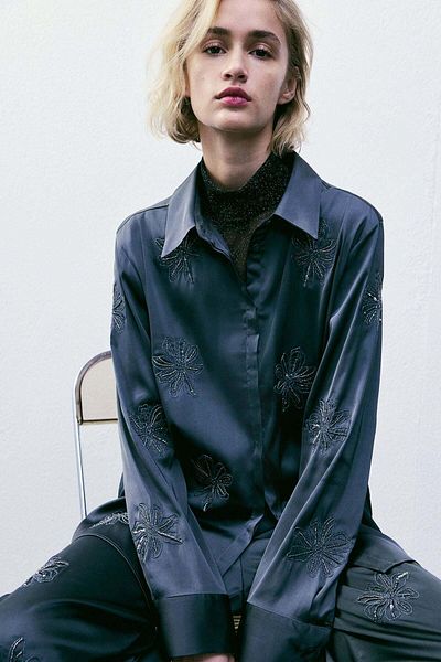 H&M Embroidered shirt