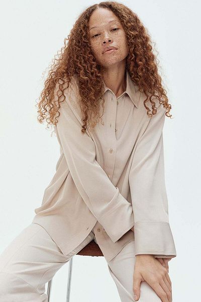 H&M MAMA Before & After Tie-belt shirt