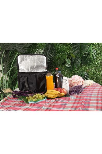 Stars 30 Liter Thermos Camping Picnic and Beach Bag Thermal Heat Insulated Bag with Cooler Black
