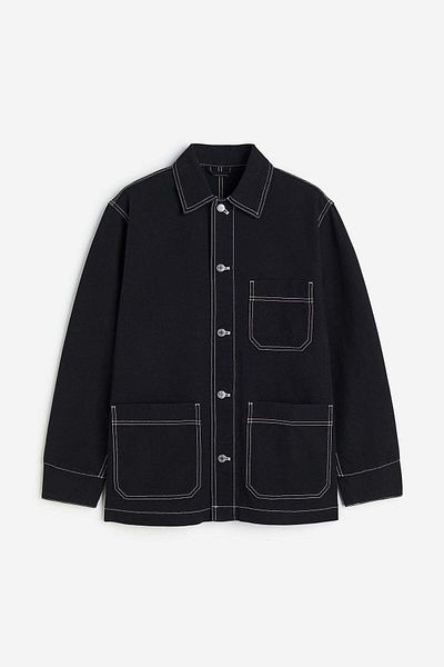 H&M Regular Fit Cotton canvas shacket
