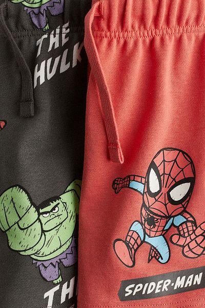 H&M 2-pack printed sweatshorts