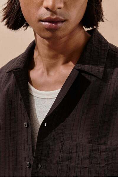 H&M Regular Fit Textured resort shirt