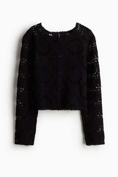 H&M Crochet-look cardigan