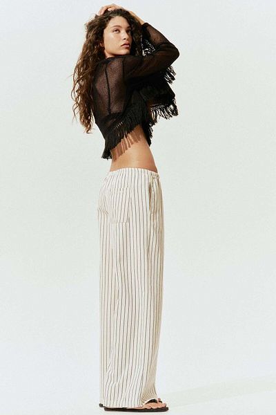 H&M Denim drawstring trousers